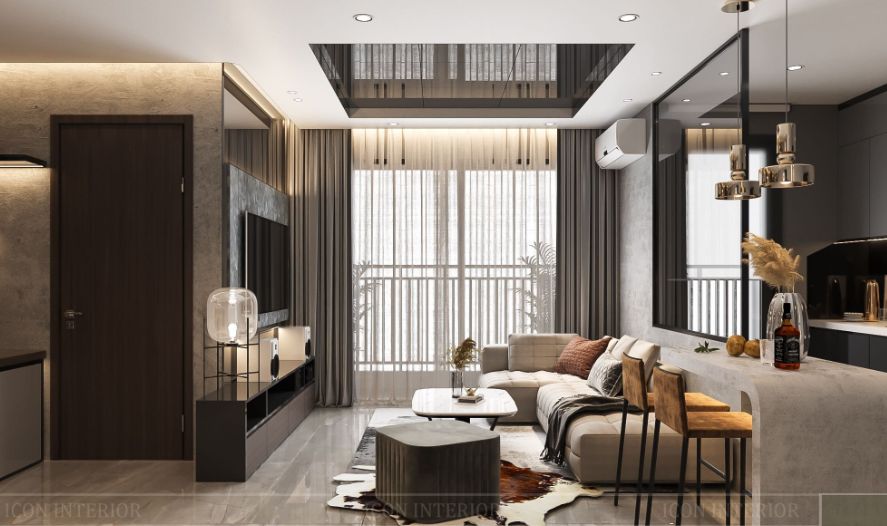 Cho thuê căn 2PN The Queen 360 – Hướng Tây Bắc, ban công rộng, thoáng gió